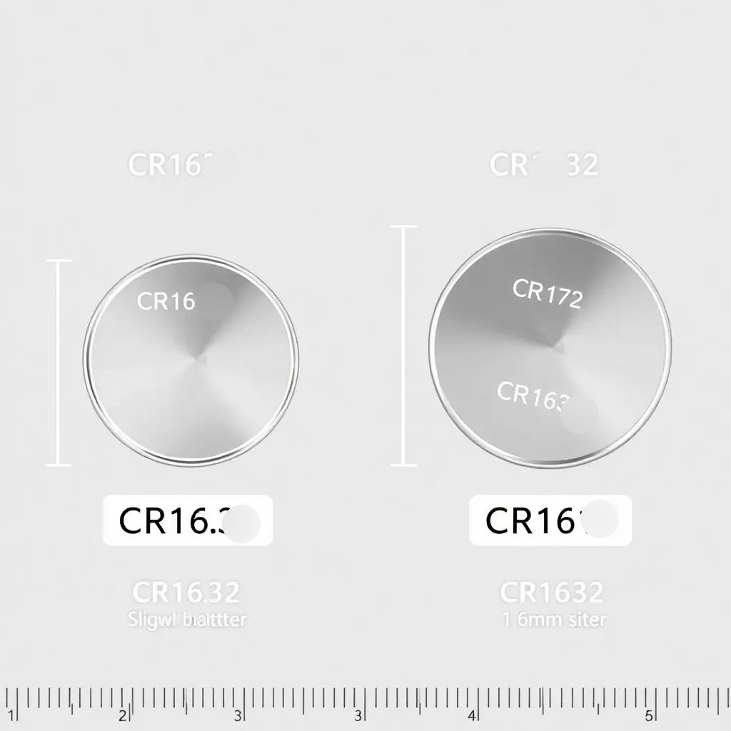 CR1632とCR1616の違いは?サイズ・容量を比較