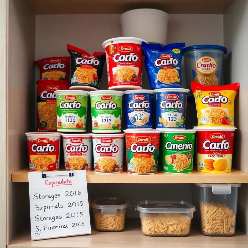 カップ麺ストック術:保存方法と賞味期限を徹底解説