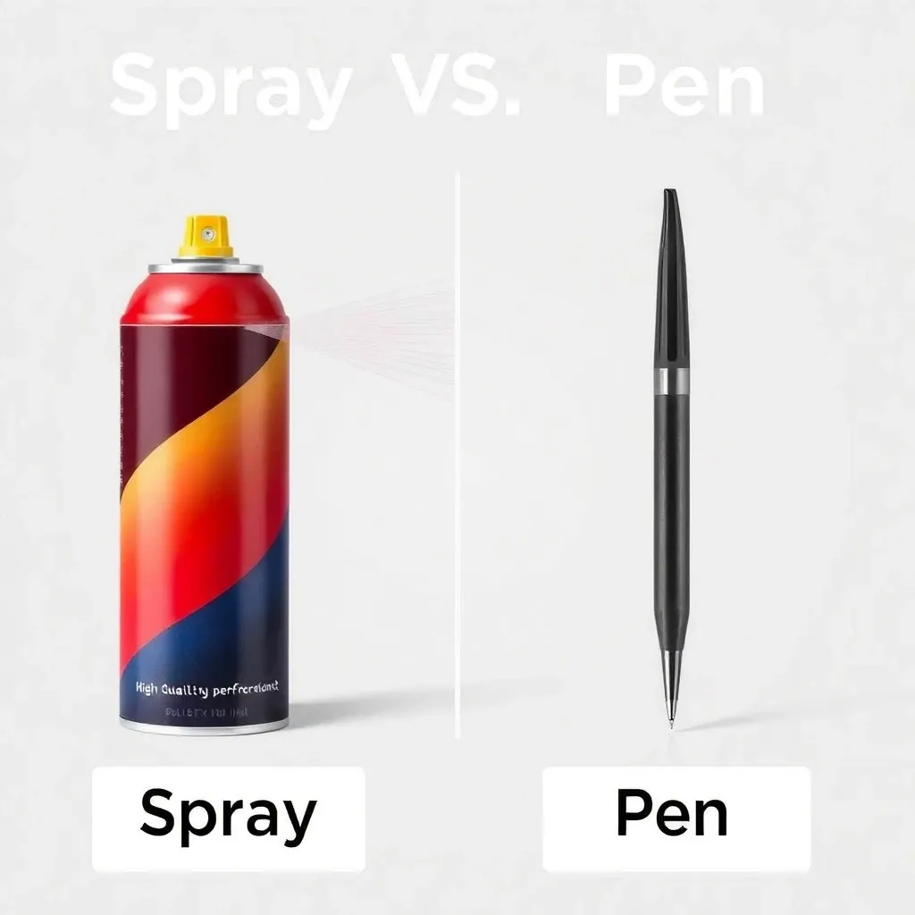 スプレータイプ vs ペンタイプの使い分け方法