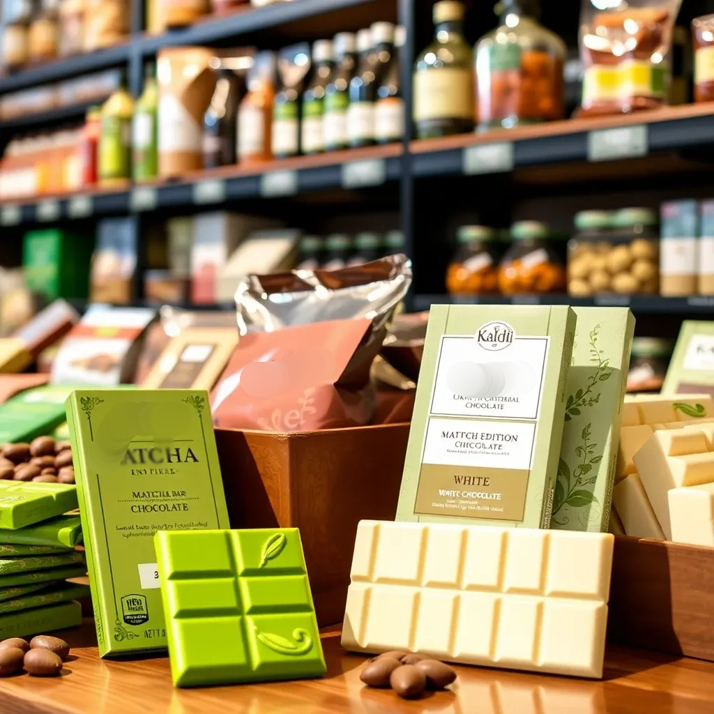 カルディで見つかる限定抹茶板チョコ&ホワイトチョコ商品