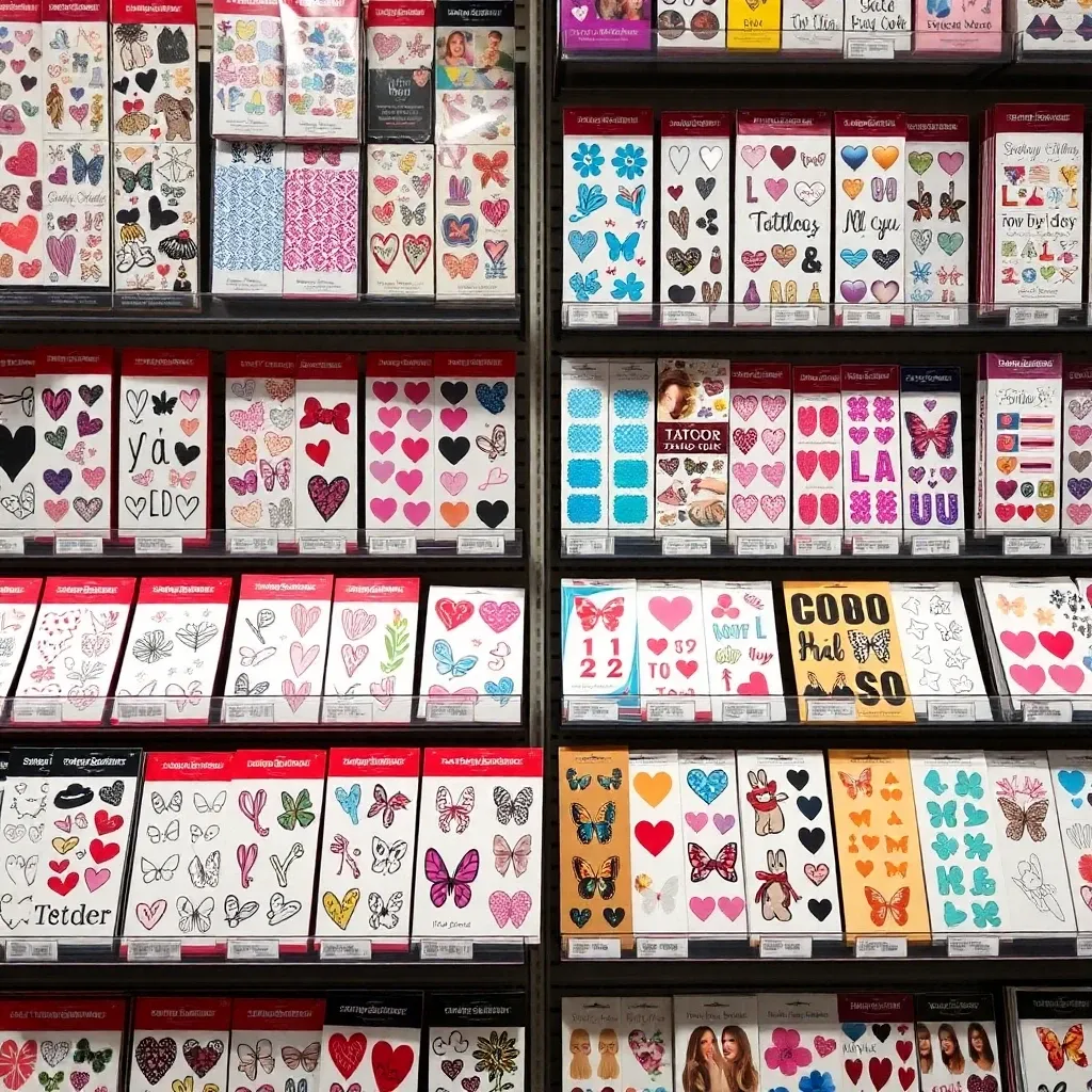 ダイソーのタトゥーシール売り場を徹底レビュー|口コミ&何日持つ?