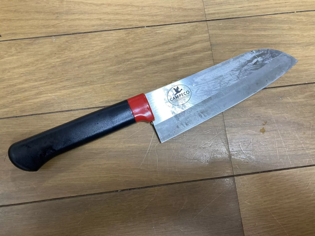 ダイソー300円包丁研ぎで研いだ包丁3