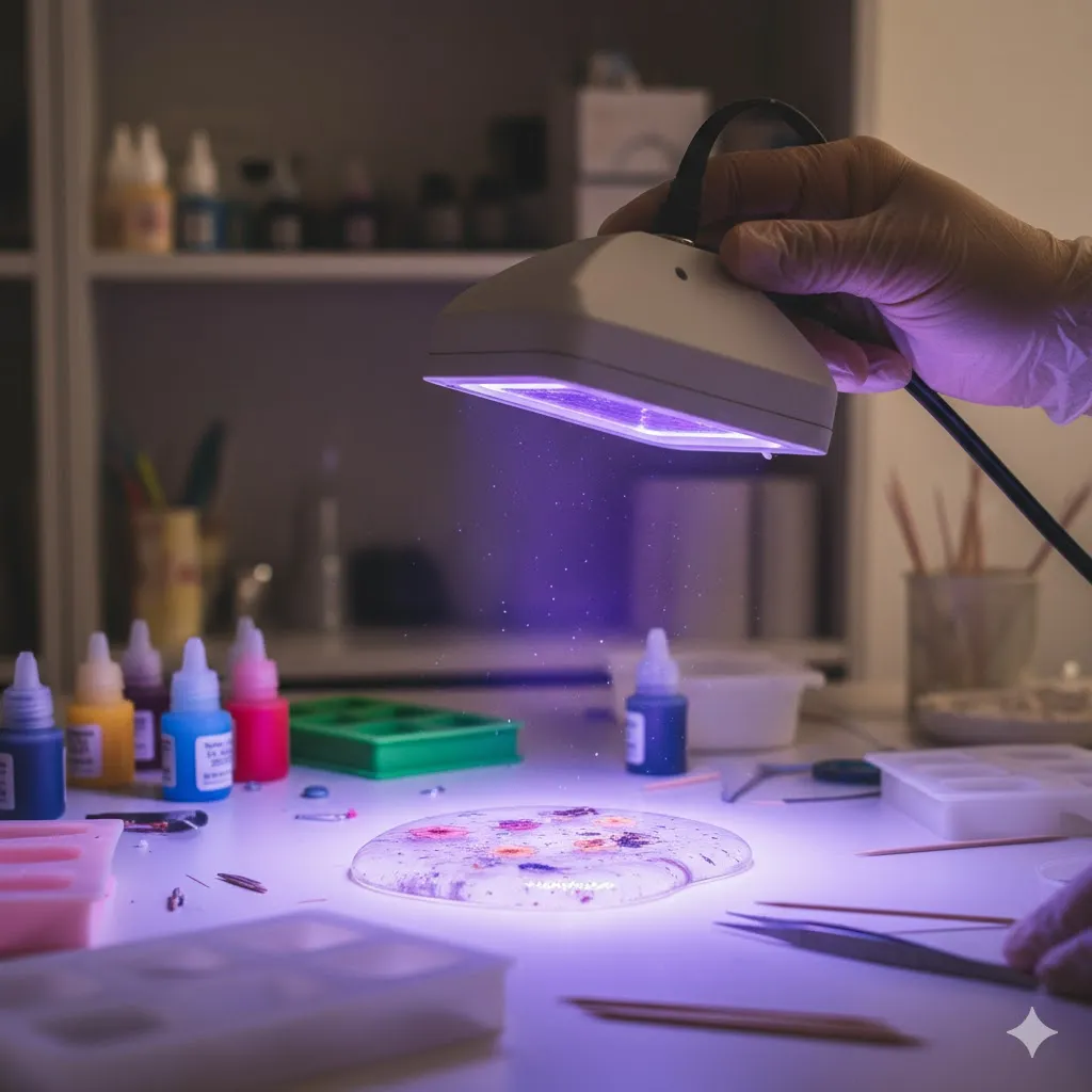 ダイソーのUVライトが固まらない！ジェルネイルとレジン硬化のコツ
