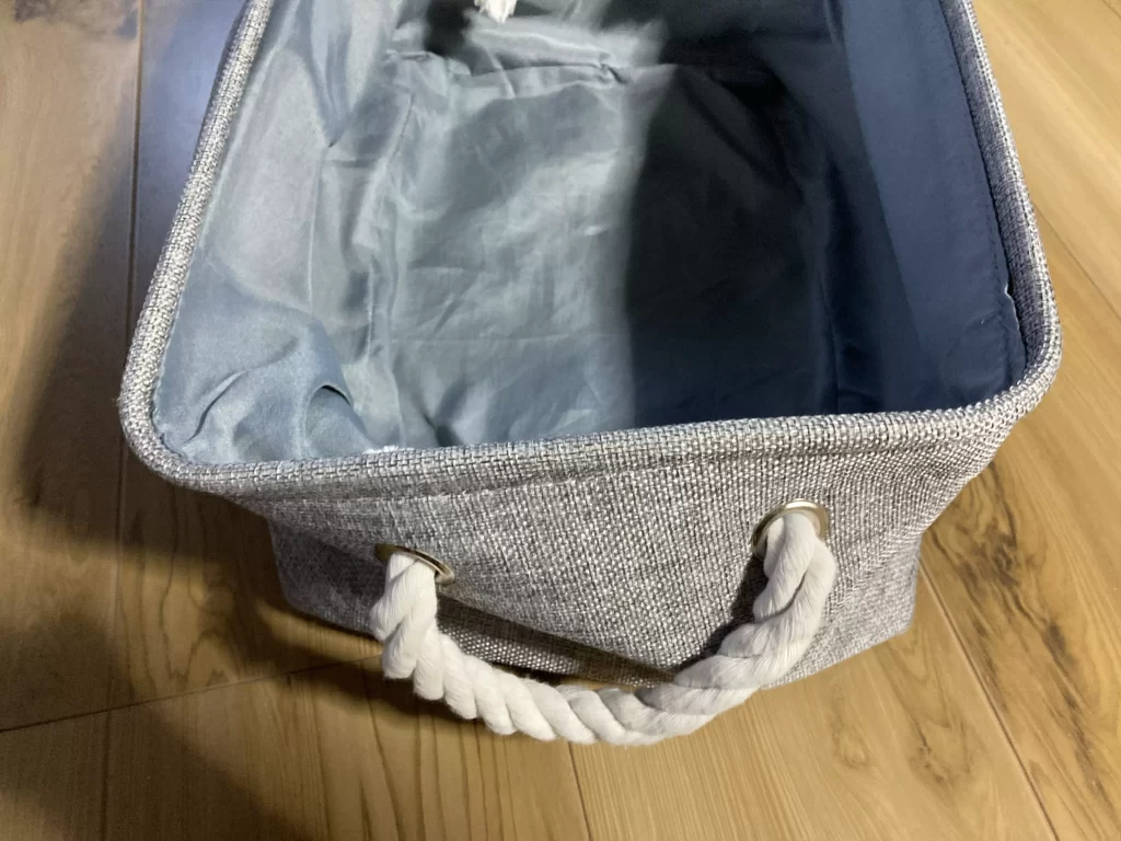 布製折り畳みボックス紐