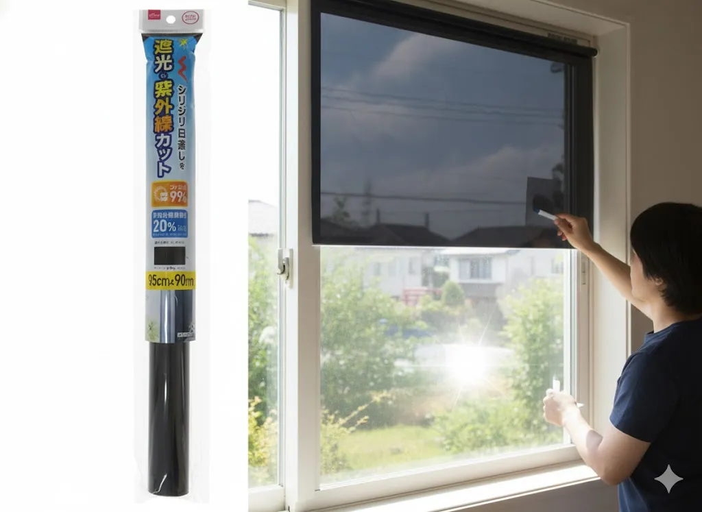 遮光シート窓用100均の売り場は？ダイソー完全遮光やミラーを調査