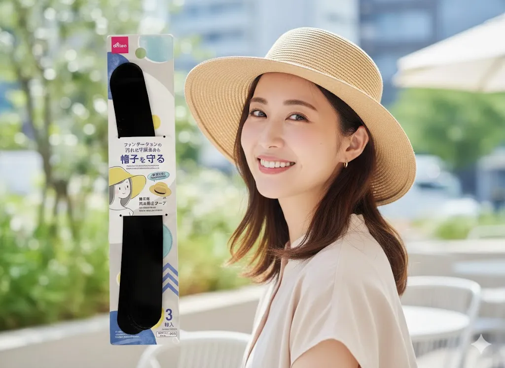 帽子汚れ防止テープ100均はどこで売ってる？ダイソー代用売り場