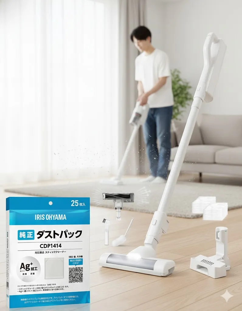 アイリスオーヤマ掃除機紙パックは100均のどこで売ってる？対応表